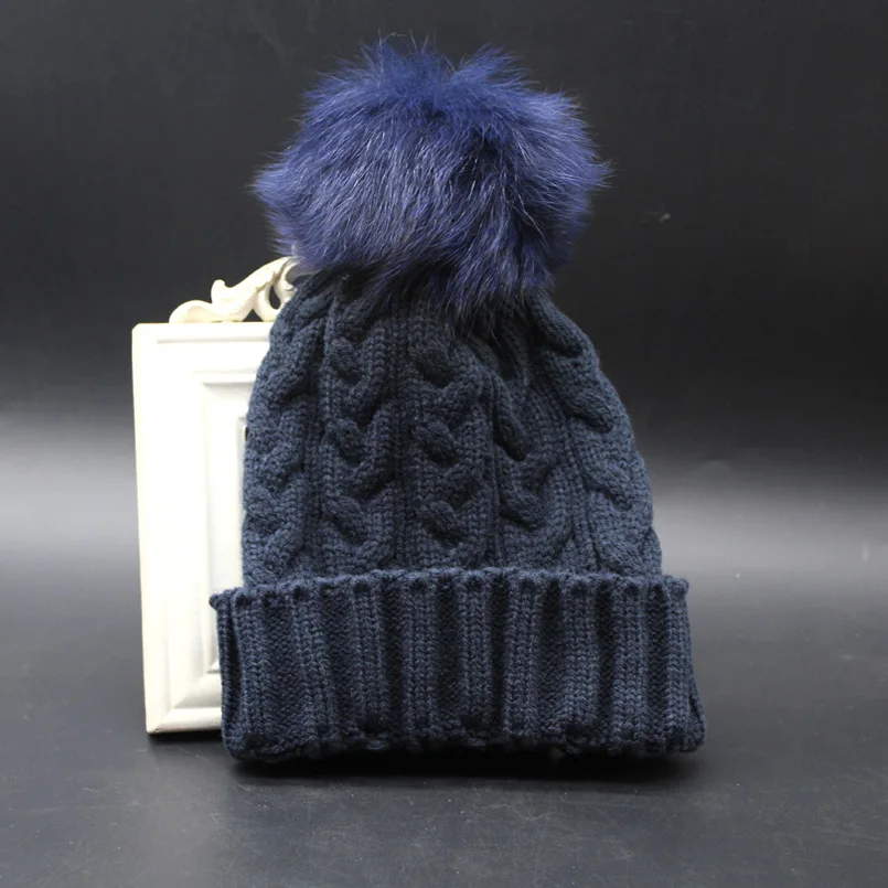 2017 зимние Элитный бренд Круглая Шапка из лисьего меха для женщин меховая шапка с