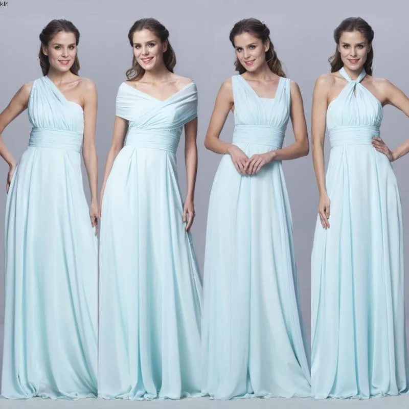 Pink Bridesmaid Dress Long Chiffon Cheap Winter Wedding Party Prom Dresses Vestido De Festa Casamento Dama Honra 2018 New | Свадьбы и