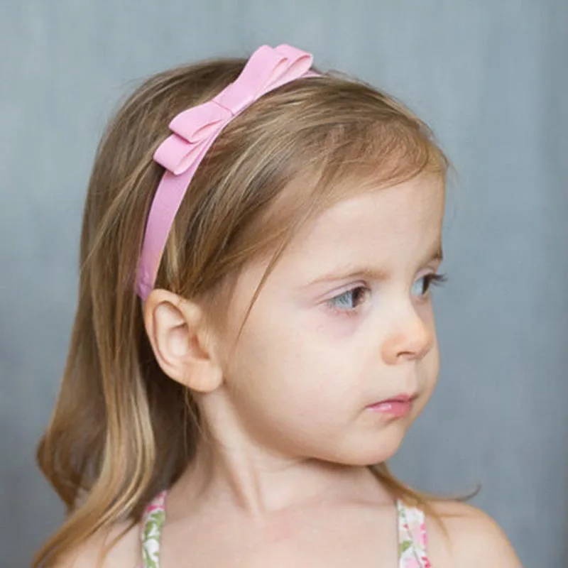 

2018 новые джинсовые штаны для девочек, повязка на голову с бантом из натуральной кожи Детская повязка для волос с бантом, повязка на голову дл...