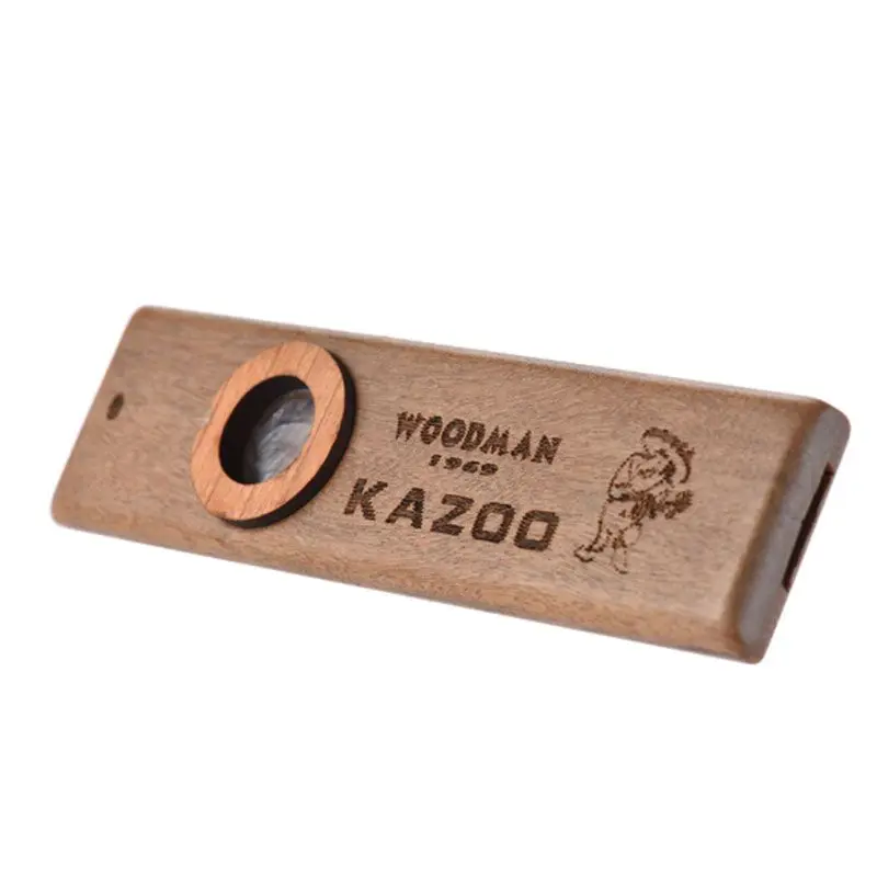 Детская деревянная гармоника Kazoo музыкальный инструмент укулеле гитара партнер деревянная гармоника с металлической коробкой аксессуары для музыкальных инструментов