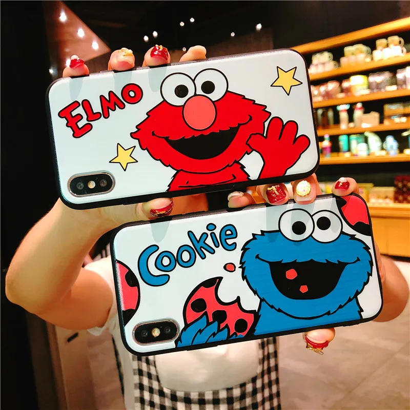 cute cartoon animals Rabbit phone case for iPhone 11 11pro 8 7 6 6S Plus X XR XS MAX Coque Shell relief black couple |