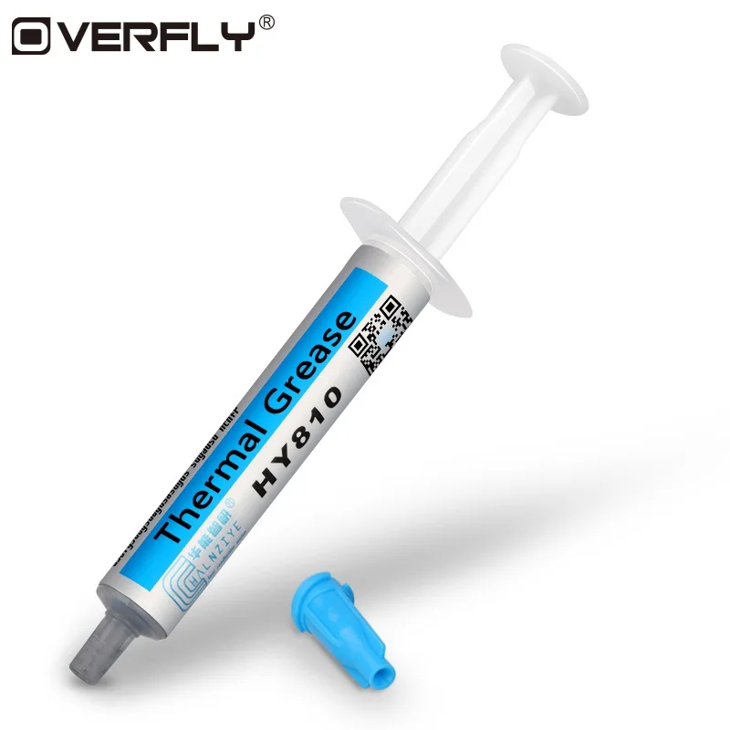 Overfly Универсальный термопаста шприц Серебряный процессор чип теплоотвода паста