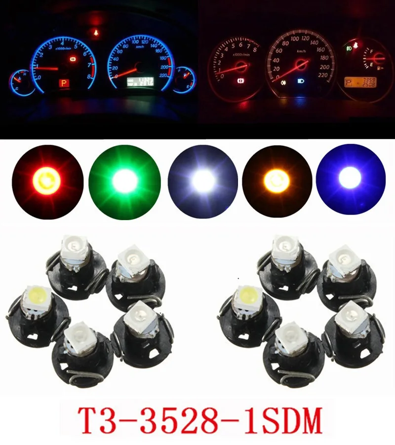 10 шт. Автомобильные светодиодные лампы Stanley T3 NW4.6 1210 3528 1 SMD 12 В|car instrument cluster|t3 led smdcar