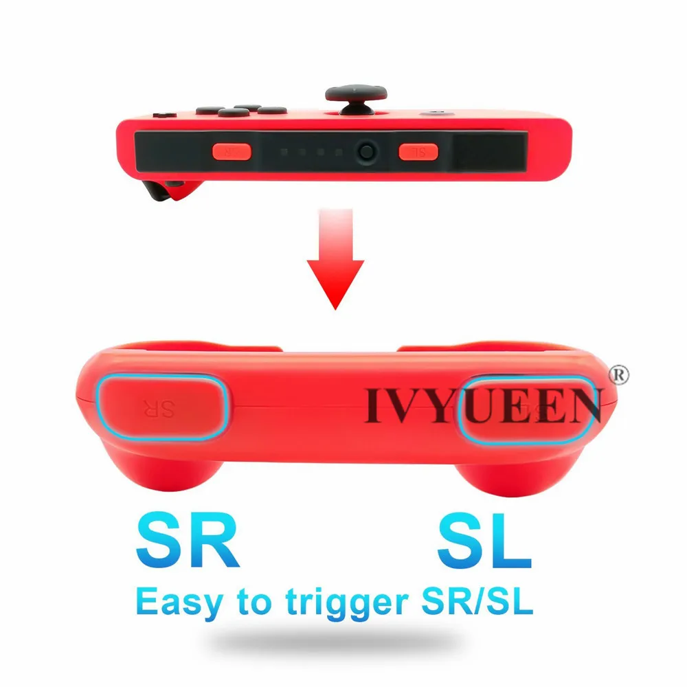 IVYUEEN 2 шт Обновление версии контроллер ручки для пульта Nintendo NS NX Joy-Con консоль Joy Cons держатель-синий/зеленый