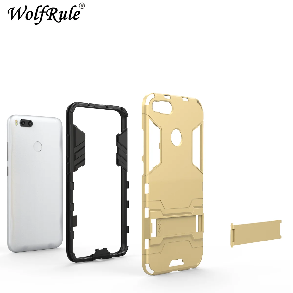 Чехол WolfRule для Xiaomi Mi A1 чехол силиконовая резиновая броня робота жесткая задняя