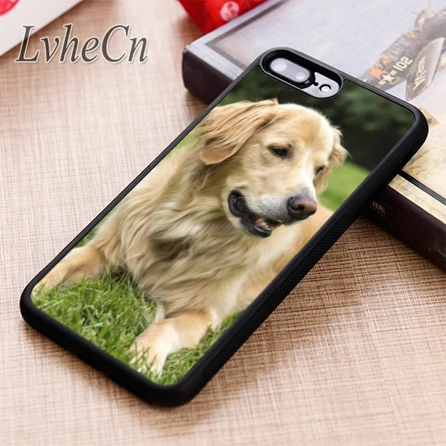 LvheCn чехол для телефона с изображением золотистой собаки ретривера iPhone 5 6 6s 7 8 plus X