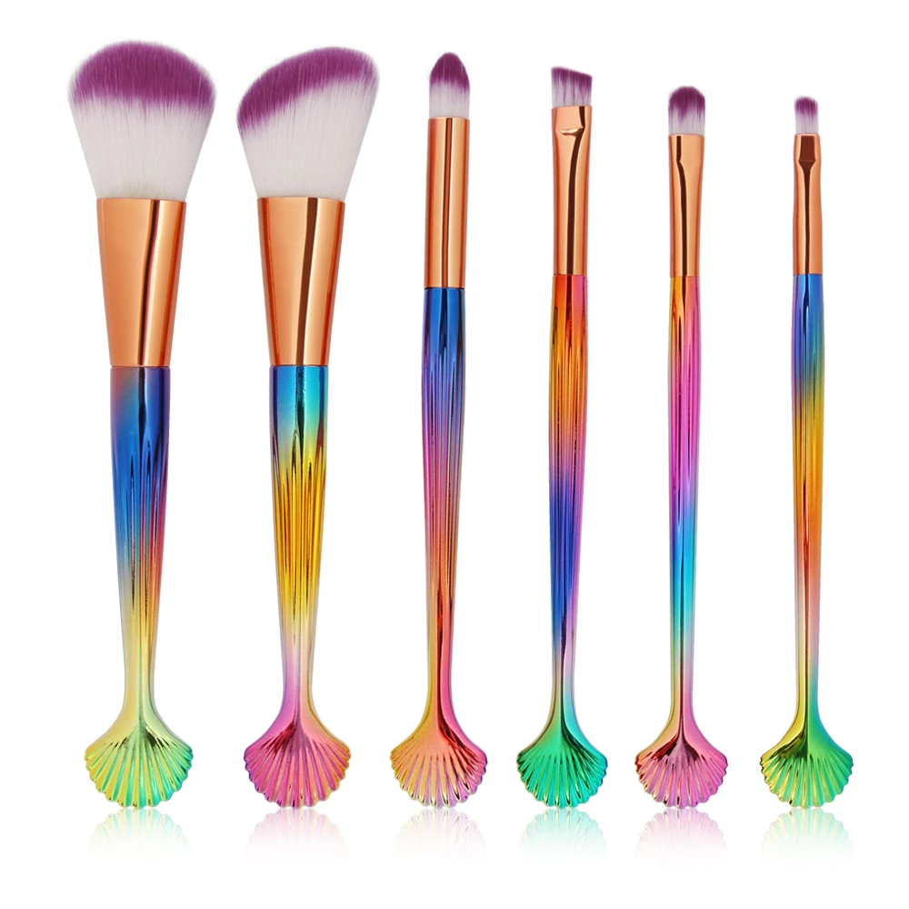 POZILAN 6 шт. Румяна Тени Кисти для макияжа бровей корректор Blening Косметика Make Up Brush