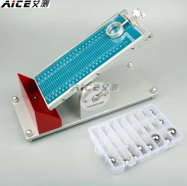 Pressure sensitive adhesive tape initial adhesion tester test machine force with steel ball | Инструменты