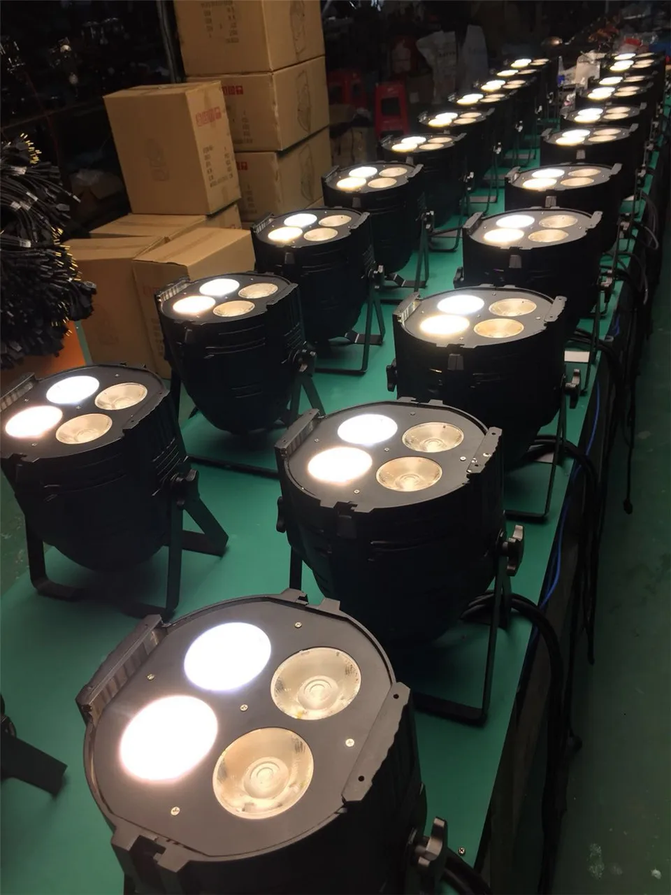 4x50 Вт Par Led COB теплый белый холодный Светодиодный прожектор DJ светильник 4/8 DMX канал