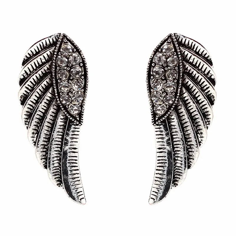 Женские винтажные серьги гвоздики с крыльями ангела|earrings jewelry|women earringsearrings rose |