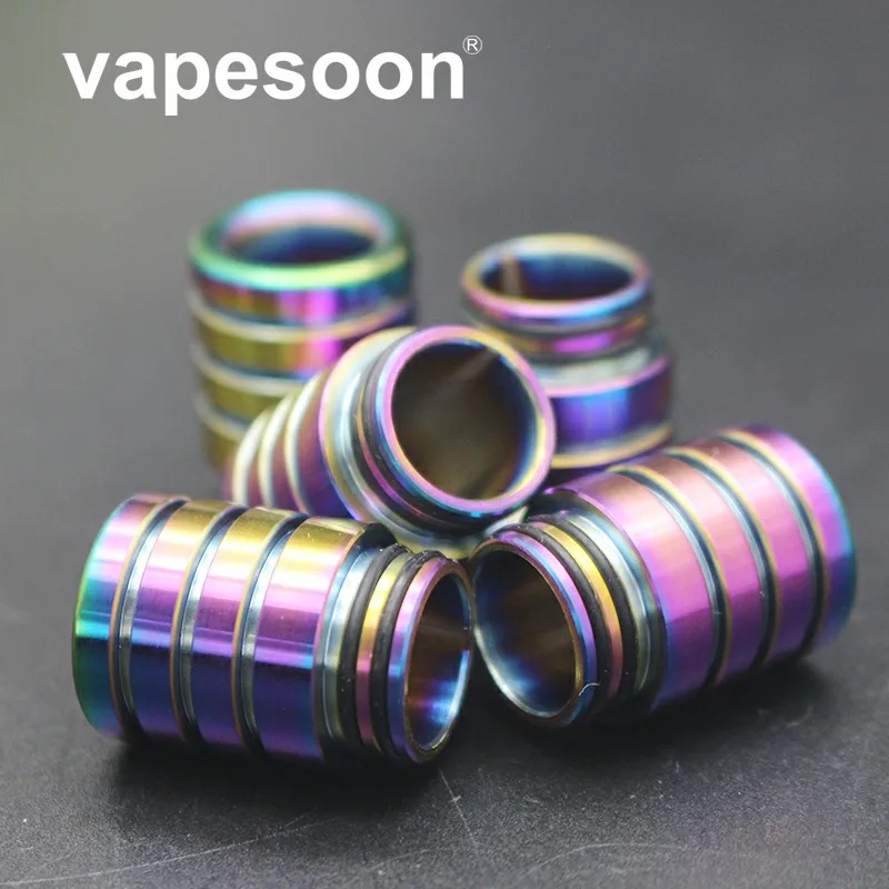

10pcs Rainbow Unique design 810 Stainless Steel Vape Mouthpiece 810 Drip Tip For 810 E-cigarette Atomizer Tank /only driptip