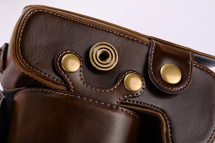 

New Retro Vintage Pu Leather Camera Bag Cover Case for Canon EOS 1100D 1200D 550D Black Coffee Brown 3 Color