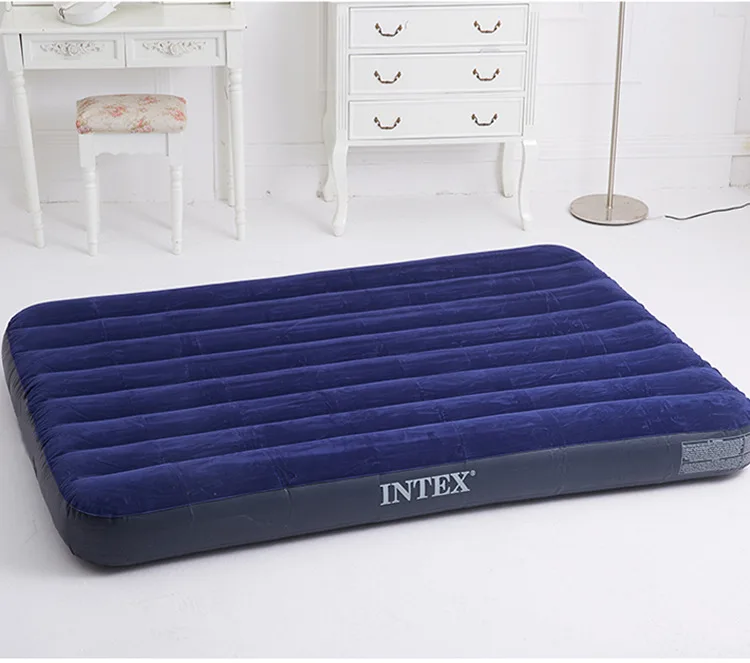 INTEX 68758 137*191*22 см стекающийся полосатый воздушный матрас надувная кровать палатка коврик для кемпинга коврик для пикника надувной коврик с электрическим насосом