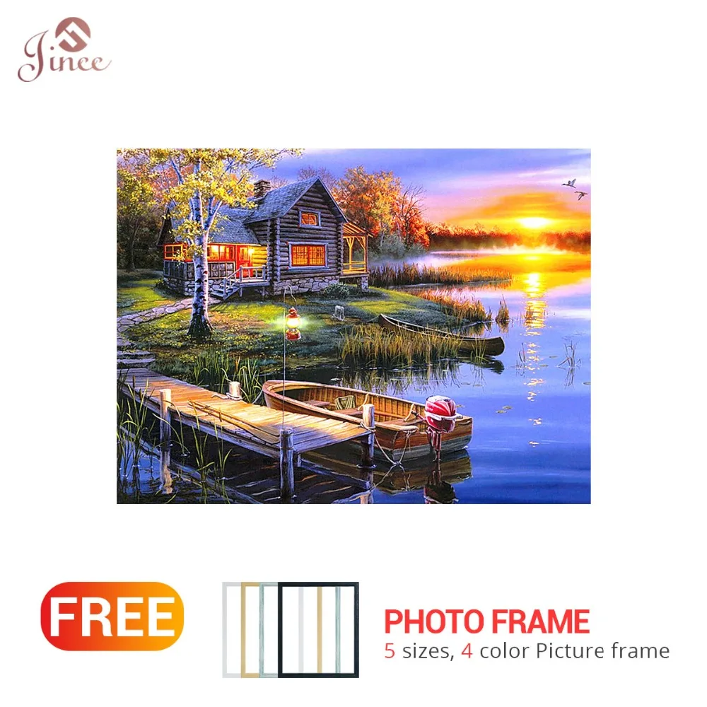 

3D Sailing Boat Full Square Diy Diamond Painting 5d Diamond Embroidery Crystal Diamond Cross Stitch Framed Handmade Gift