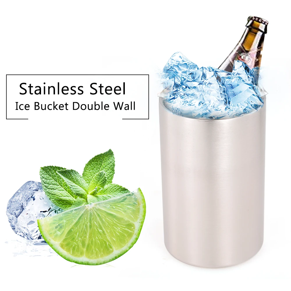 Ведерко для пива льда коктейльный шейкер ведерко вина из нержавеющей стали с