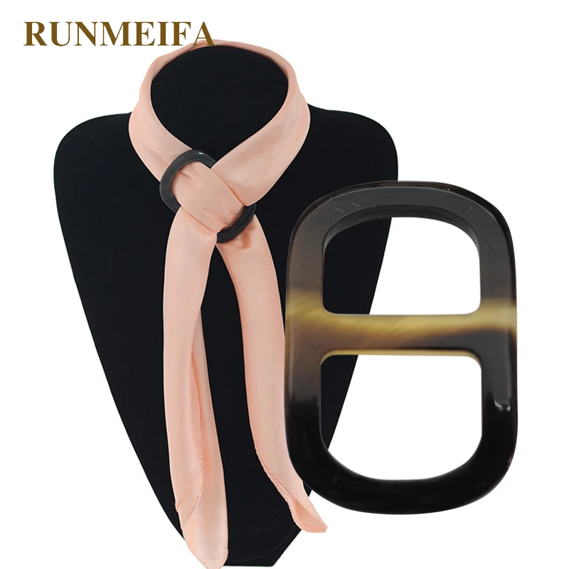 Брошь для шарфа RUNMEIFA натуральный шелковый шарф в форме буквы H экологичный