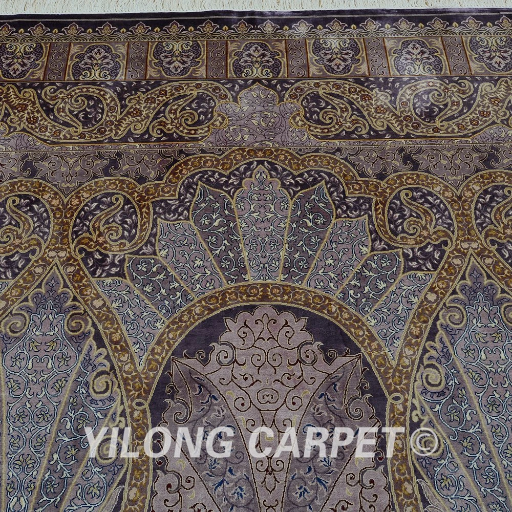 Ковер Yilong 6 'x 9 'vantage фиолетовый классический ковер ручной работы для спальни