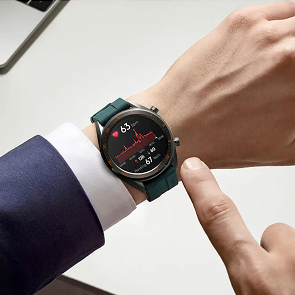 Ремешок силиконовый для Huawei Watch GT 2 браслет Galaxy watch 46 мм samsung Gear S3 Frontier 22 amazfit bip S 3