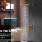 Смеситель для душа Quyanre латунный, 8 дюймов, с одной ручкой