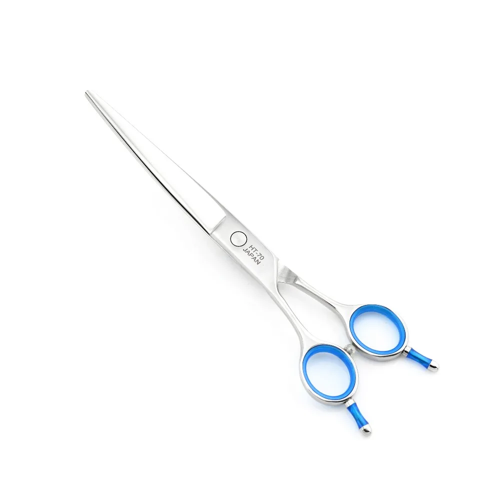Pet Dog Grooming Scissors 7 INCH Left Hand Curved Hair Shears Big Blue Stone Bag Optional 1PCS/LOT Lyrebird NEW | Красота и здоровье