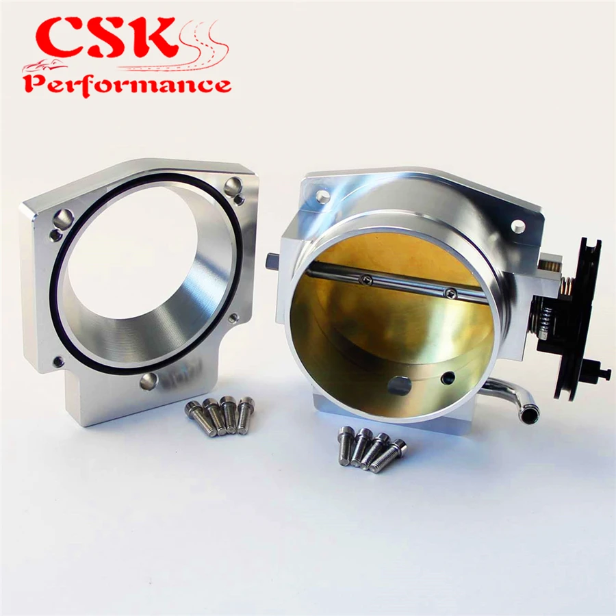 

Корпус дроссельной заслонки 4 "подходит для GM GEN III LS1 LS2 LS3 LS6 7 LSX 102 мм + переходная пластина для коллектора