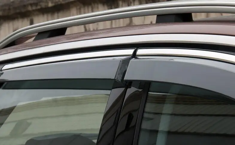 For Subaru Forester SK Decorate Accessories Plastic Exterior Visor Vent Shades Window Sun Rain Guard Deflector 4pcs