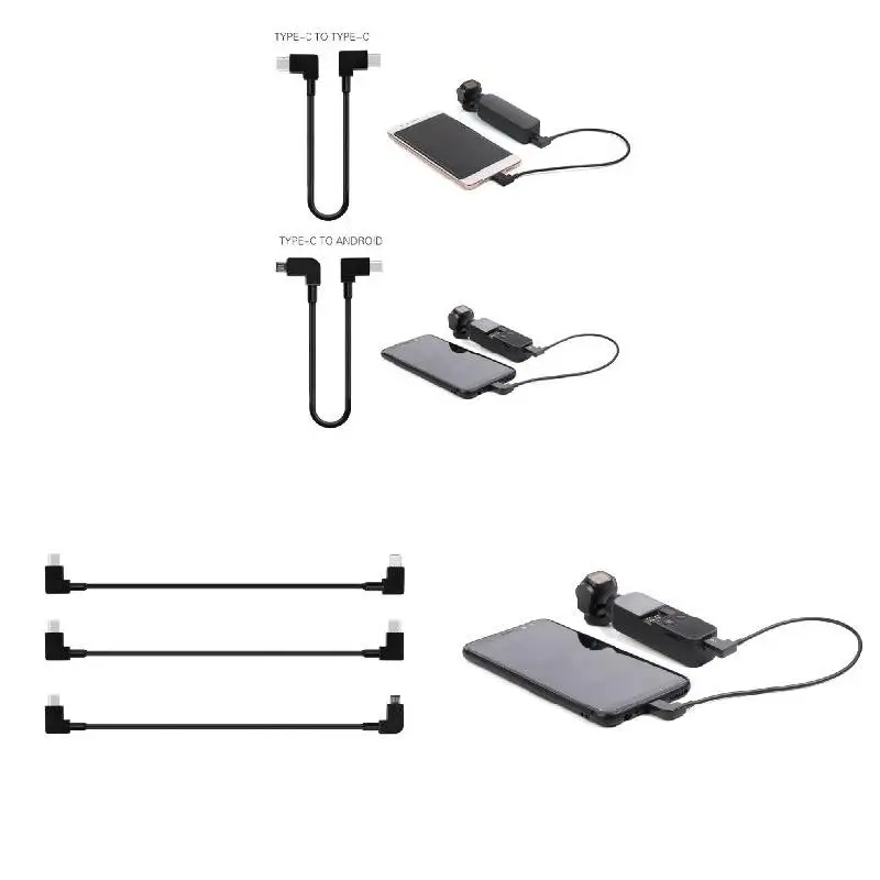 3 шт. кабель для передачи данных type-C USB конверсионная линия Аксессуары Android iOS OSMO