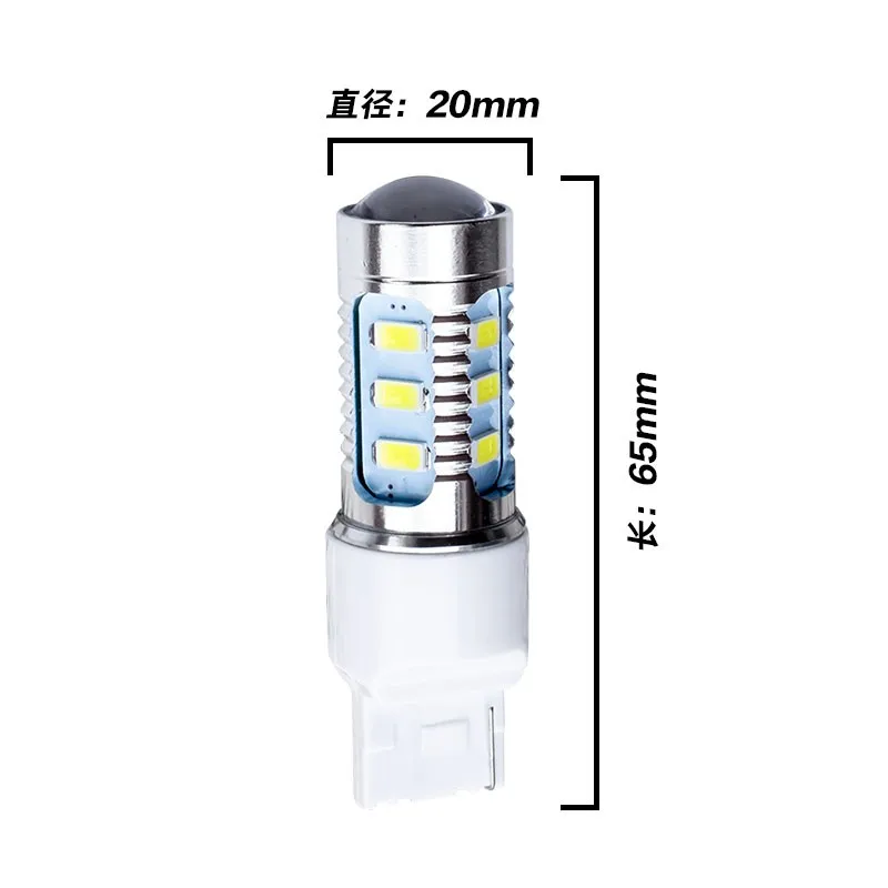 2 шт. T20 7440 W21W WY21W 15 SMD 5630 высокомощный светодиодный Желтый Янтарный сигнал поворота красный тормозной светильник белый обратный светильник s 12V