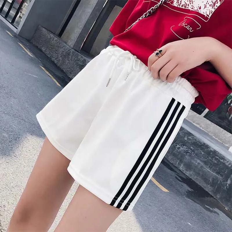ZSIIBO 2019 летние новые женские спортивные брюки Harajuku повседневные Черные Лоскутные