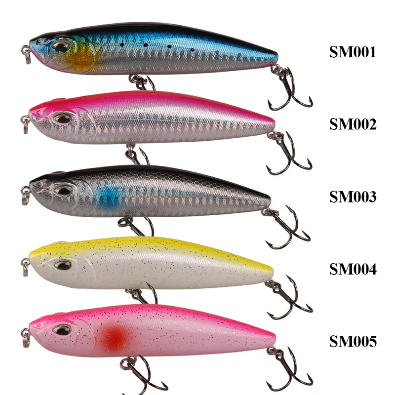 

SMART Pencil Baits 105mm 22.41g Top Water Hard Fishing Lure With VMC Hook Iscas Artificial Para Pesca Leurre Peche Souple