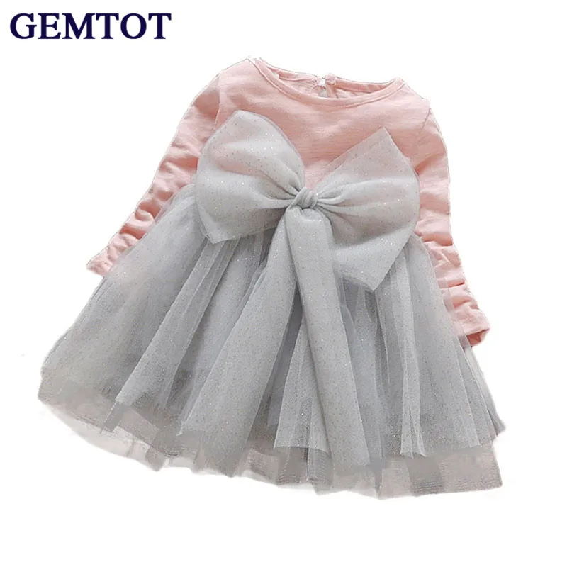 GEMTOT/Одежда для девочек осеннее платье Детская одежда наряд-пачка принцессы с