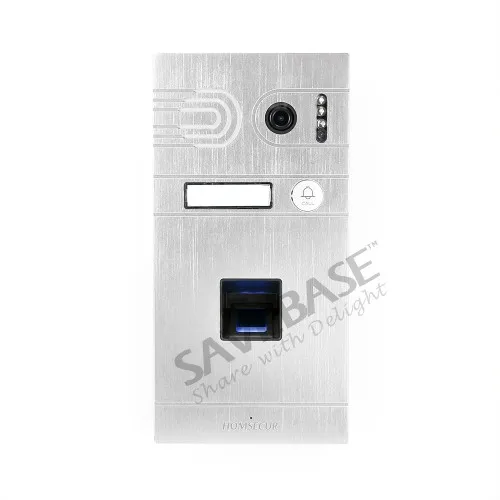 HOMSECUR 4 Wire Video Door Entry Security Intercom with Aluminium Alloy Camera 110 Degree BC061HD-S+BM114HD-S