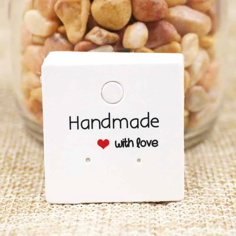 Сделай Сам сделанные вручную пустые крафтовые серьги карточки для 1 пары сережек