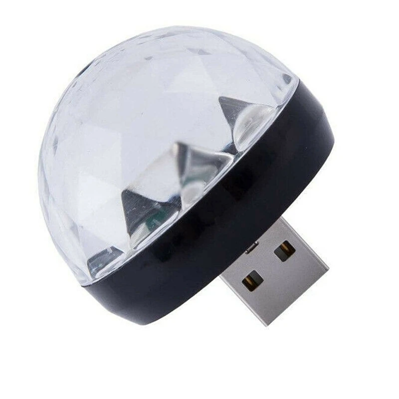 Usb мини светодиодный волшебный световой шар для дискотеки портативный