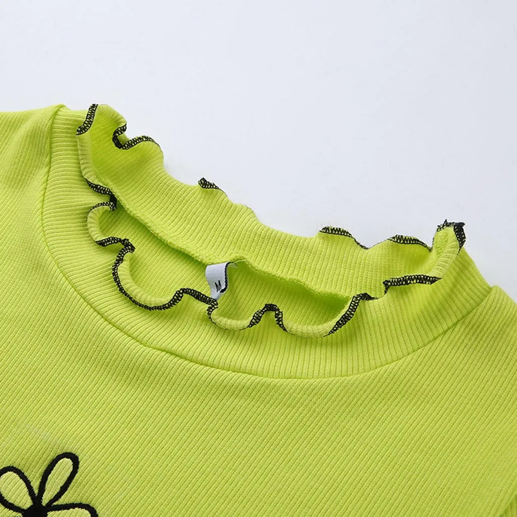 Женская короткая Сетчатая футболка Harajuku зеленый прозрачный укороченный топ с