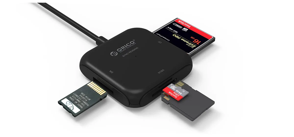 Кардридер USB 3,0 все в одном SD/TF/CF/ms Compact Flash смарт-карта памяти Адаптер Тип A, легкий и портативный, CRS31A