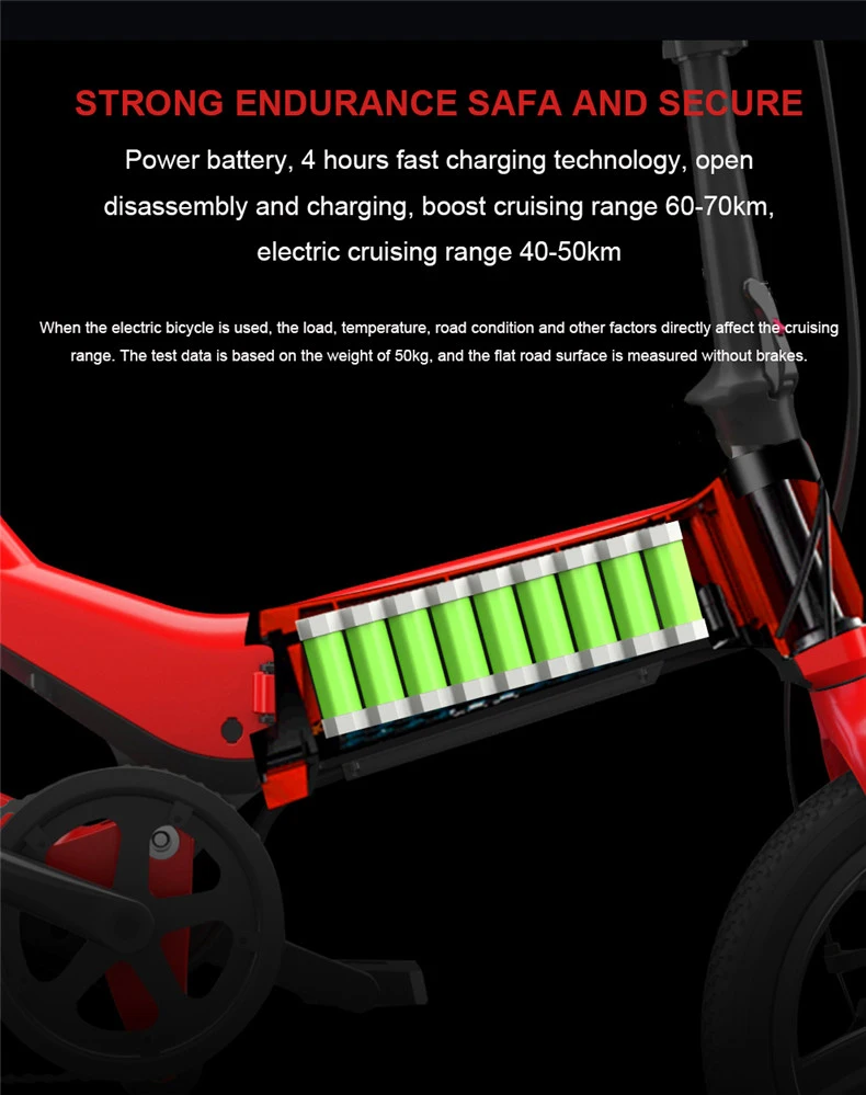 16 дюймов складной электрический велосипед легкий сплав ebike 36V250W рама подвеска Скрытая литиевая батарея мини умный велосипед