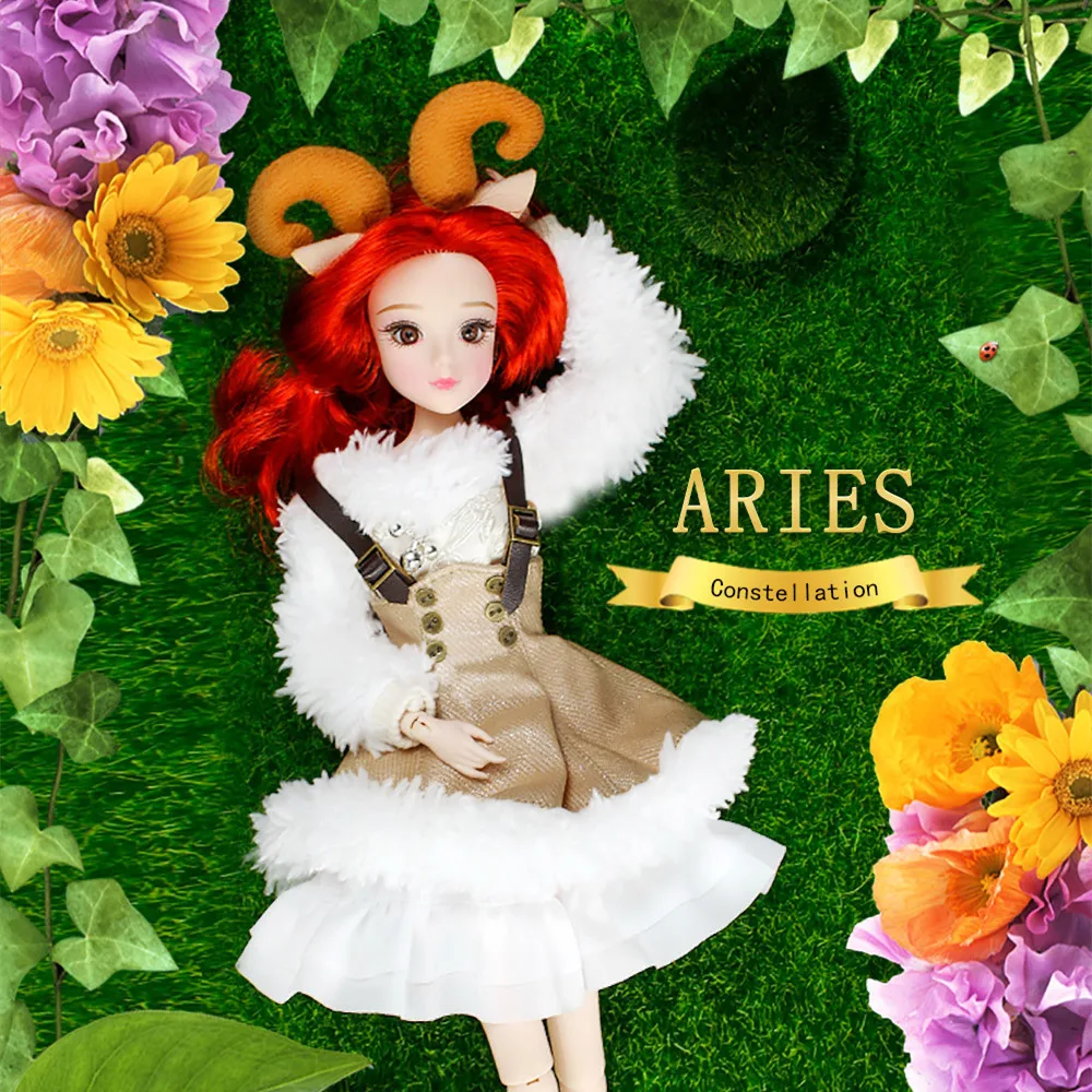 DBS BJD игрушка шарнирное тело 12 созвездий Овен с наряд Сапоги стенд детские игрушки