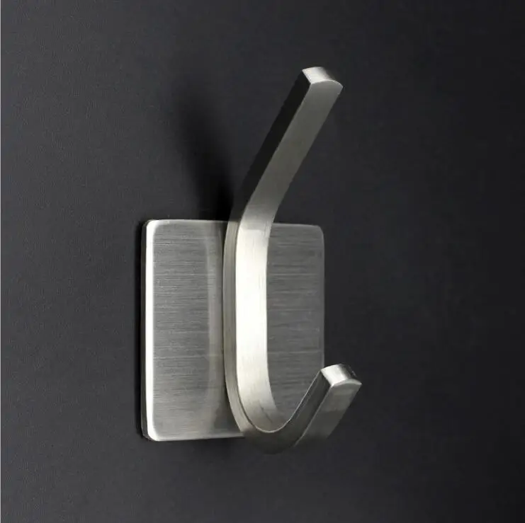 

Матовая отделка SUS 304 нержавеющая сталь для ванной и кухни настенный крючок самоклеющийся крючок для халата аксессуары для ванной комнаты