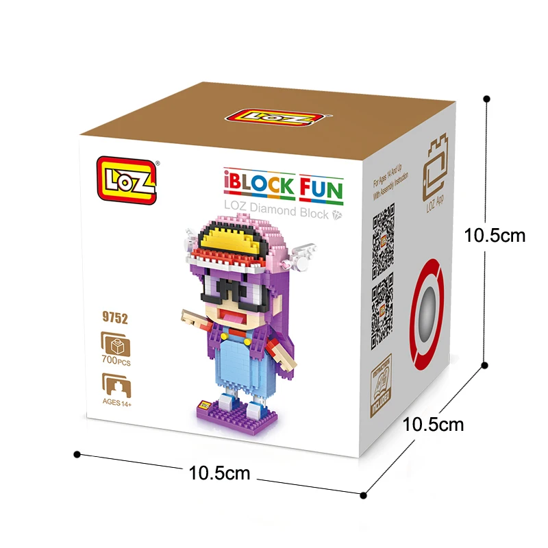 LOZ Building Blocks Toy Arale Dr Slump Action Figure Diamond Model Toys 700Pcs Gift For Age Children 14+ Offical Authorized|Игровые