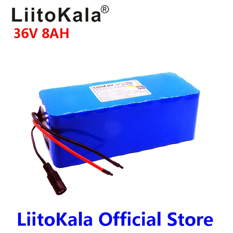 Литиевый аккумулятор LiitoKala 36 В 8 Ач 500 Вт 42 в 18650|battery 36v 8ah|36v 6ahbattery |