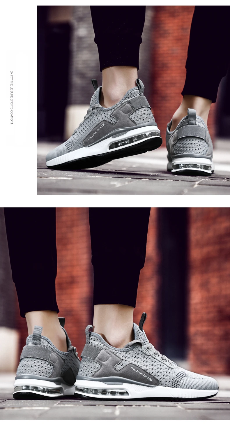 Hemmyi/пара кроссовок; обувь из дышащего сетчатого материала; chaussure homme; сезон весна-осень; мужская обувь на воздушной подушке; размеры 36-45; Прямая поставка