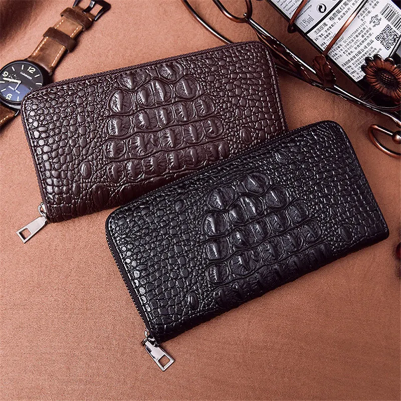 

Fashion Mens Wallets Coin Wallet ceremonial Long Wallets Men Purse ID Credit Card Holder Multi-card bit Zipper Pocket