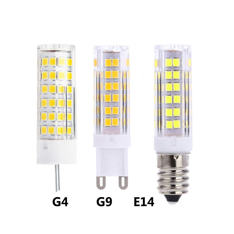 Мини E14 G4 G9 светодиодный лампы 220V SMD Светодиодная лампа 3W 5W 7 33 s 51 75 Кукуруза