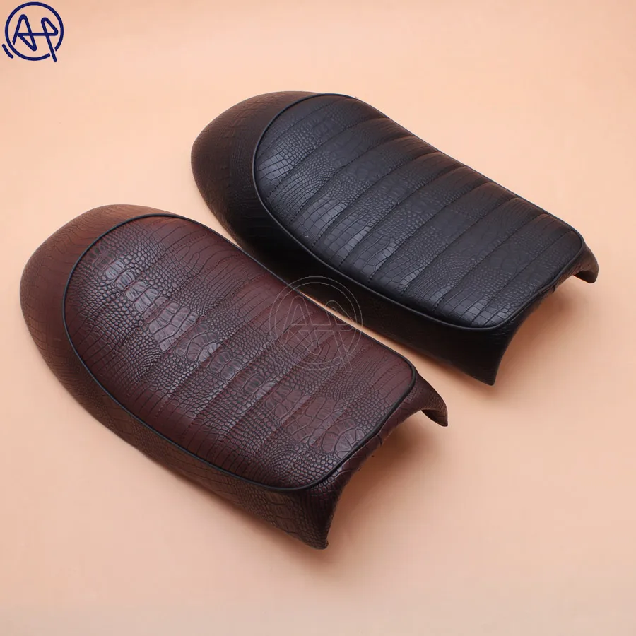 

Motorcycle Brown Crocodile Vintage Seat Retro Saddle For Honda CB CL Retro Cafe Racer CG125 CB200 CB350 CB400 CB500 CB750 SR400