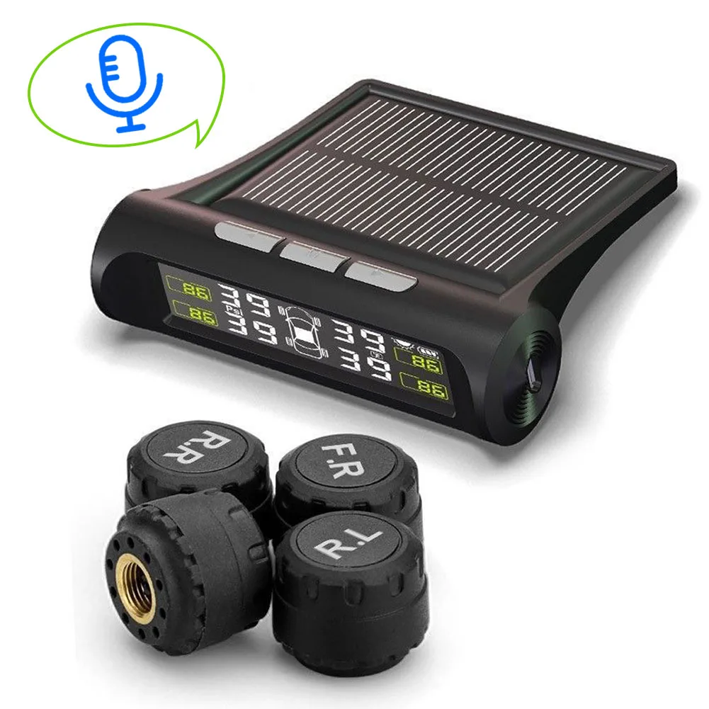 Умная Система мониторинга давления в шинах автомобиля голосовое вещание TPMS