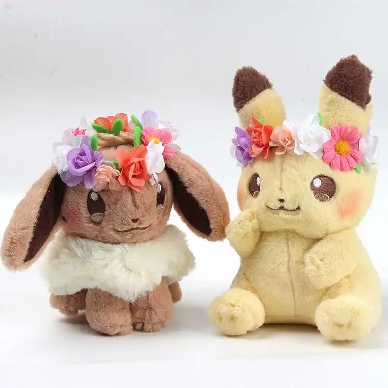 Новая аутентичная японская аниме игра Пикачу и Eievui Пасха Eevee плюшевые куклы мягкие плюшевые куклы игрушки