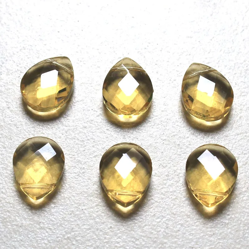 AAA оптовая продажа 12X15mm 50 шт Кристалл Капля воды крест отверстие свободные
