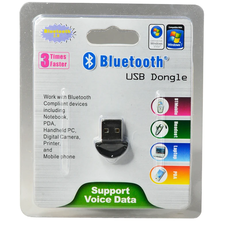 10 шт./лот USB 2 0 bluetooth Ключ адаптер Розничная упаковка для ноутбука PDA Мобильный