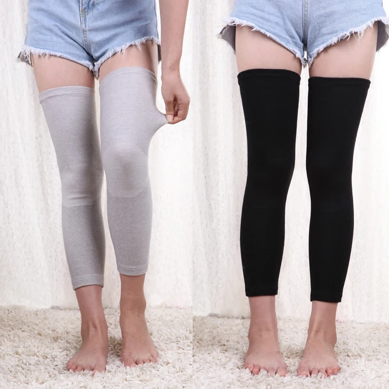 Теплые велосипедные гетры для женщин удлиненные Вязаные гольфы из шерсти с